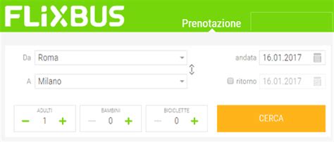 flixbus italia orari e prezzi